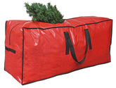 Primode Christmas Tree Storage Bag | Fits Up to 9 Ft. Tall Disassembled Tree I 65"x15"x30" Holiday Tree Storage Case | Protective Zippered Artificial Xmas Tree Bag (9ft, Red) - Like New