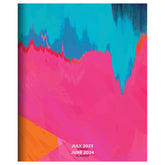 TF PUBLISHING July 2023 - June 2024 Paint Splatter Large Monthly Planner | Academic Calendar 2023-2024 Monthly | Teacher Planner 2023-2024 Academic Year | Teacher Lesson Planner 2023-2024