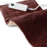 Sunbeam XL Back, Neck, and Shoulder Heat Therapy, 12 x 24 with Auto Shut Off, 6 Settings, Machine-Washable, Comfortable Microplush Fabric - Burgundy - Like New