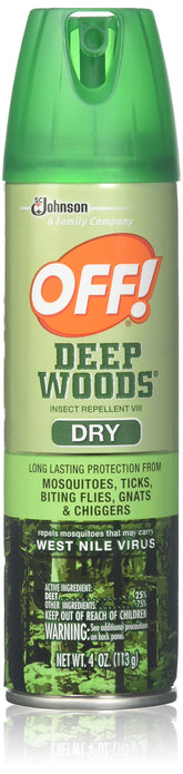 Off Deep Woods Dry Aerosol 4 Oz