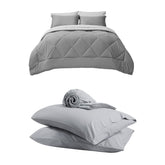 Bedsure Reversible Queen Comforter Two Shades of Grey - Like New