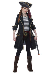 California Costumes High Seas Captain Girls Costume Small - Like New