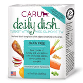 Caru Daily Dish Turkey With Wild Salmon Stew, Natural Adult Wet Dog Food With Real Chunks Of Turkey And Wild Salmon, With Added Vitamins And Minerals, Non-Gmo Ingredients (12.5 Oz)