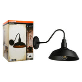 SYLVANIA Easton Vintage LED Light Fixture, Flush Mount Sconce with Dimmable 60W A19 Soft White Light Bulb Included (60123)