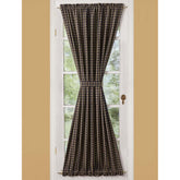 Park Designs Sturbridge Black 42" x 72" Lined Cotton French Door Panel
