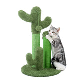 PAWZ Road Cat Scratching Post Cactus Cat Scratcher Featuring with 3 Scratching Poles and Dangling Ball-Medium 23 Inches - Like New