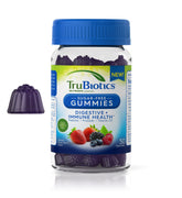 TruBiotics Probiotic Gummies with Prebiotics & Vitamin D3, Sugar-Free Gummy for Men & Women's Digestive & Immune Health, Supports Regularity & Helps Relieve Minor Abdominal Discomfort, 50 Gummies
