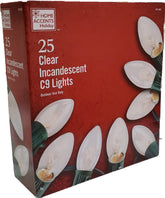 25 C9 Lights 24 Ft. Lighted Length Clear