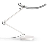 BenQ eReading LED Desk / Task / Swing Arm Lamp: Eye-Care, Auto-Dimming, CRI 95, 13 Color Temperatures, 35” Wide Illumination for Home Office, Bedroom, Living Room (Silver) - Like New