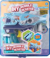 Misco Toys Kids Bubble Gun, DIY Bubble Machine for Kids 3-8. Build Your own Bubble Maker Blower Machine, DIY Assembly Fire Truck Edition, Great for Outdoors! (Shark)