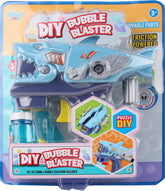 Misco Toys Kids Bubble Gun, DIY Bubble Machine for Kids 3-8. Build Your own Bubble Maker Blower Machine, DIY Assembly Fire Truck Edition, Great for Outdoors! (Shark)