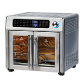 Emeril Lagasse 26 QT Extra Large Air Fryer, Convection Toaster Oven with French Doors, Stainless Steel - Like New