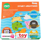 OjO Story Creations, an Educational Board Game for Kids to Learn Story Telling, Vocabulary and Spelling Through Creative Story-Telling. Age 5, 6, 7 and 8, Boys and Girls