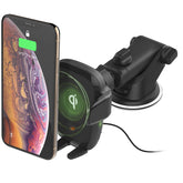 iOttie Auto Sense Qi Wireless Car Charger - Automatic Clamping Dashboard Phone Mount with Wireless Charging for Google Pixel, iPhone, Samsung Galaxy, Huawei, LG, and other Smartphones. - Like New