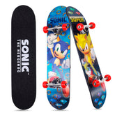 Sonic The Hedgehog - 31" Cruiser Skateboard with ABEC 5 Bearings, Durable Deck, Smooth Wheels Full Grip Tape, 9-Ply Maple Deck - Very Good