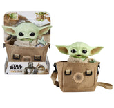 Mattel Star Wars Grogu Plush Baby Yoda 10-inch Toy, Character Figure with Soft Body, Sounds & Carrier, Inspired by Star Wars The Mandalorian