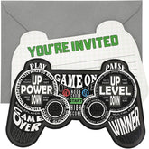 Juvale 24 Pack Video Game Party Invitations with Grey Envelopes for Boy's Birthday Party, Fill-In Design (5 x 7 In)…