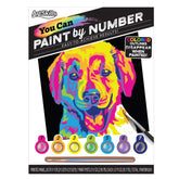 ArtSkills Paint by Number Kit for Kids - Vibrant Acrylic Paint by Number Puppy Dog Kit - 8.5"x11"'