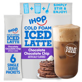 IHOP Chocolate Chocolate Chip Iced Latte with Cold Foam Instant Coffee Beverage Mix (6 Packets)