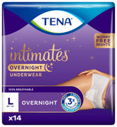 Tena Incontinence Underwear for Women, for Overnight, Large, 14 Count (Pack of 4)