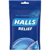 HALLS Relief Mentho-Lyptus Flavor Cough Drops, 1 Bag (30 Total Drops)