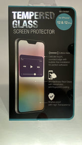 Momentum Brands iPhone Screen Protector Tempered Glass for iPhone 12 and iPhone 12 Pro, Tempered Glass Film with Easy Installation, Anti Scratch, and Bubble Free - Like New