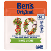 BEN'S ORIGINAL 10 MEDLEY Tomato and Herbs, Hearty Medley of Grains, Vegetables, Legumes and Herbs, Side Dish, 8.5 OZ pouch