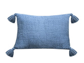 Parklane Woven Pillow, 14"x20", Blue