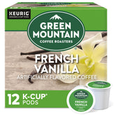Green Mountain Coffee Roasters French Vanilla Keurig Single-Serve K-Cup pods, Light Roast Coffee, 12 Count