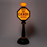Halloween 42 Lit Trick or Treat Stop Sign Halloween Decorative Scene Prop