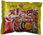 Ottogi Hot Jin Ramen Noodles, 4.23 Oz Spicy Gout Epice