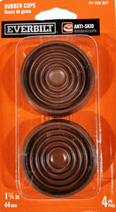 Rubber Cups, Brown, 1-3/4", 4-Pack - Like New