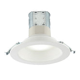 Commercial Electric 6 White Baffle LED Recessed Kit Selectable CCT (2.7K-5K) - Like New