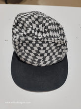 Baseball Hat / Cap Black White Checked