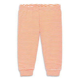 Primary Unisex Size 0-3M Mini Stripe Organic Cotton Baby Pant in Cantaloupe/ivory