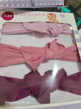Baby Bow Bliss 3 pk Bows Knotted Bow Assorted Colors
