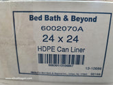 6002070A - 24" Length, 24" Width, 6 Micron Thickness, 7-10 Gallon, Natural Color High-Density Commercial Coreless Roll Can Liner
