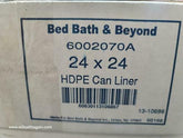 6002070A - 24" Length, 24" Width, 6 Micron Thickness, 7-10 Gallon, Natural Color High-Density Commercial Coreless Roll Can Liner