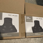 6 in. Square Black Pier Mount Base for Outdoor Post Light Fixtures - Like New