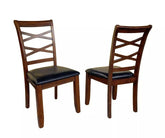 Circleville Faux Leather Dining Chairs, 2-Pack