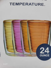 Double Walled 24 oz Insulated Tumblers Set of 4