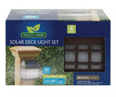 LED Solar 4-Piece Deck Light Set