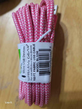 Wireless Gear 10 Ft USB to Micro Braided Fabric Charging Cable - Pink