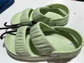 Sole Selection Women's Ankle Strap Open Toe Lime Green Sandals Size 8
