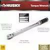 Husky 3/8 in. Drive Torque Wrench 20 ft./lbs. to 100 ft./lbs. - Like New