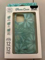 iPhone case 12/12 Pro Impact case with Green Flowers