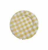 Yellow & White Buffalo Checker Style -Charger Plate 13 - Inch