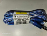 Wireless Gear 10ft Fabric Aux Audio Cable - Blue