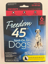 Freedom 45 Spot On For Dogs 4month Supply Large Dog 33-66 Lbs See Description