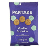 Partake Foods Vanilla Sprinkle Crunchy Cookies, 1.5 Ounce -- 12 per case